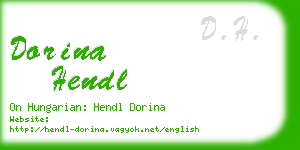 dorina hendl business card